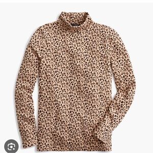 Like New Jcrew Turtleneck Cheetah Print
